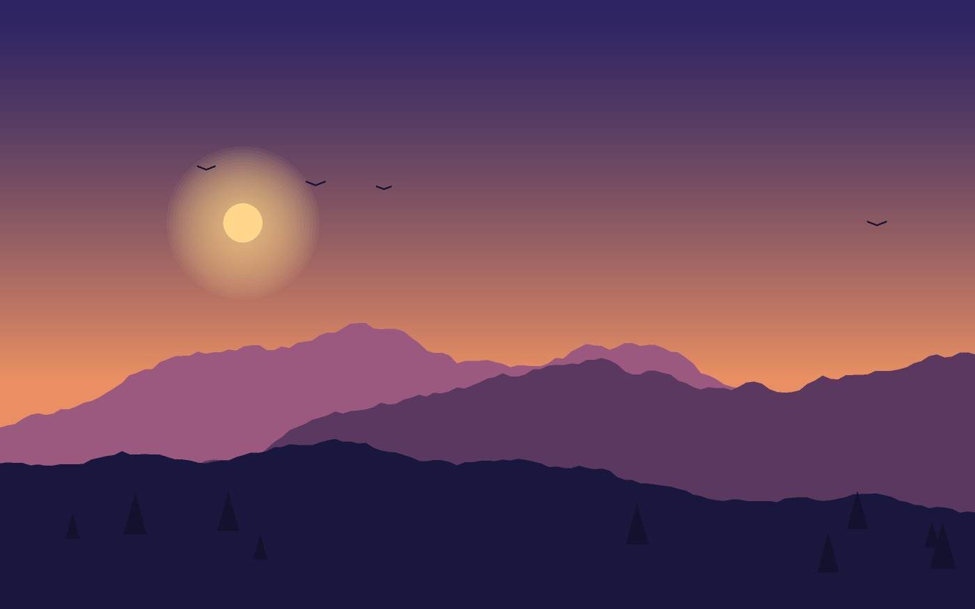Landschapsillustratie