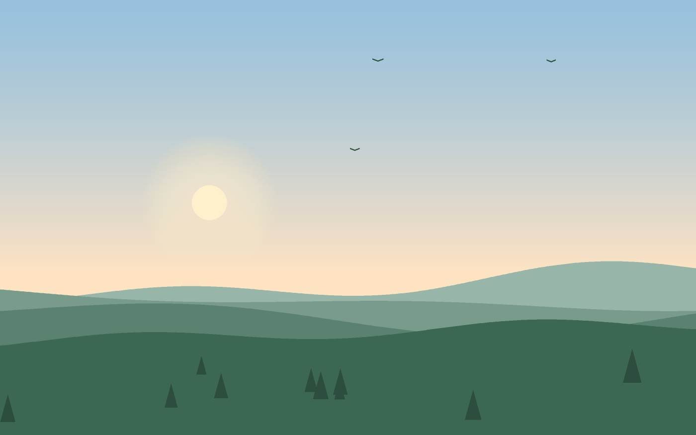 Landschapsillustratie