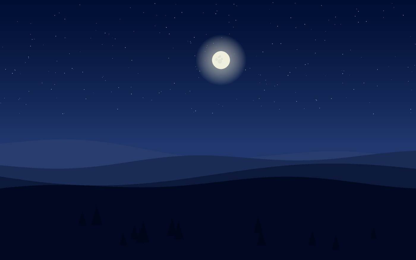 Ilustração de uma paisagem