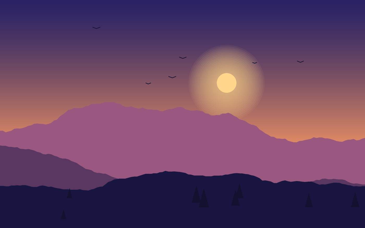 Landschaftsillustration