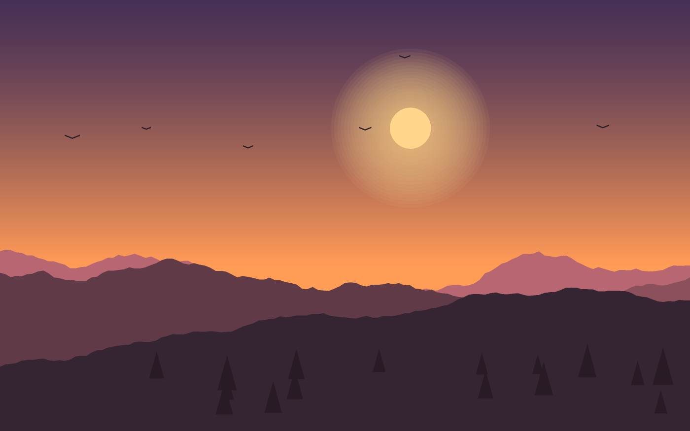 Ilustración de un paisaje