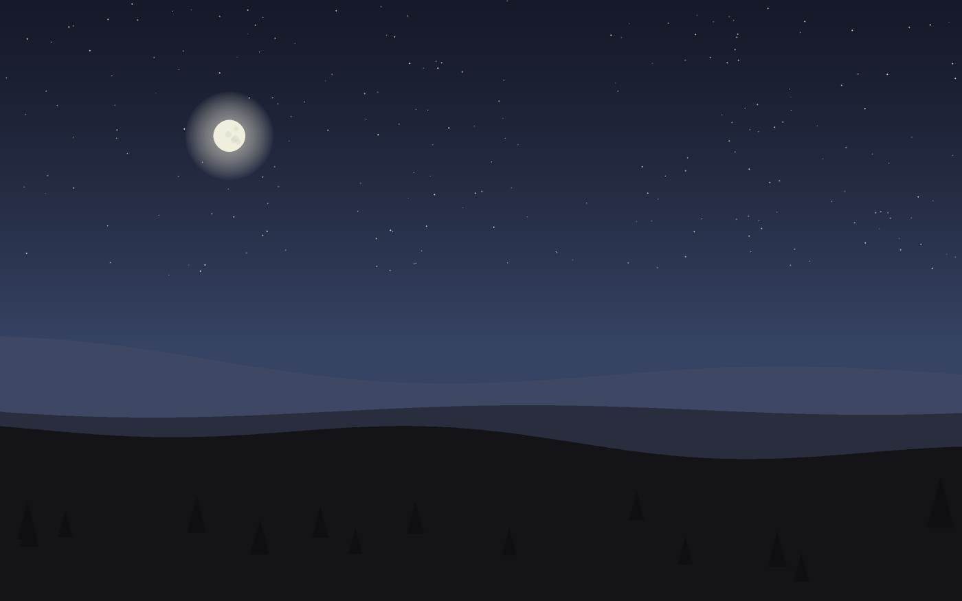 Ilustração de uma paisagem